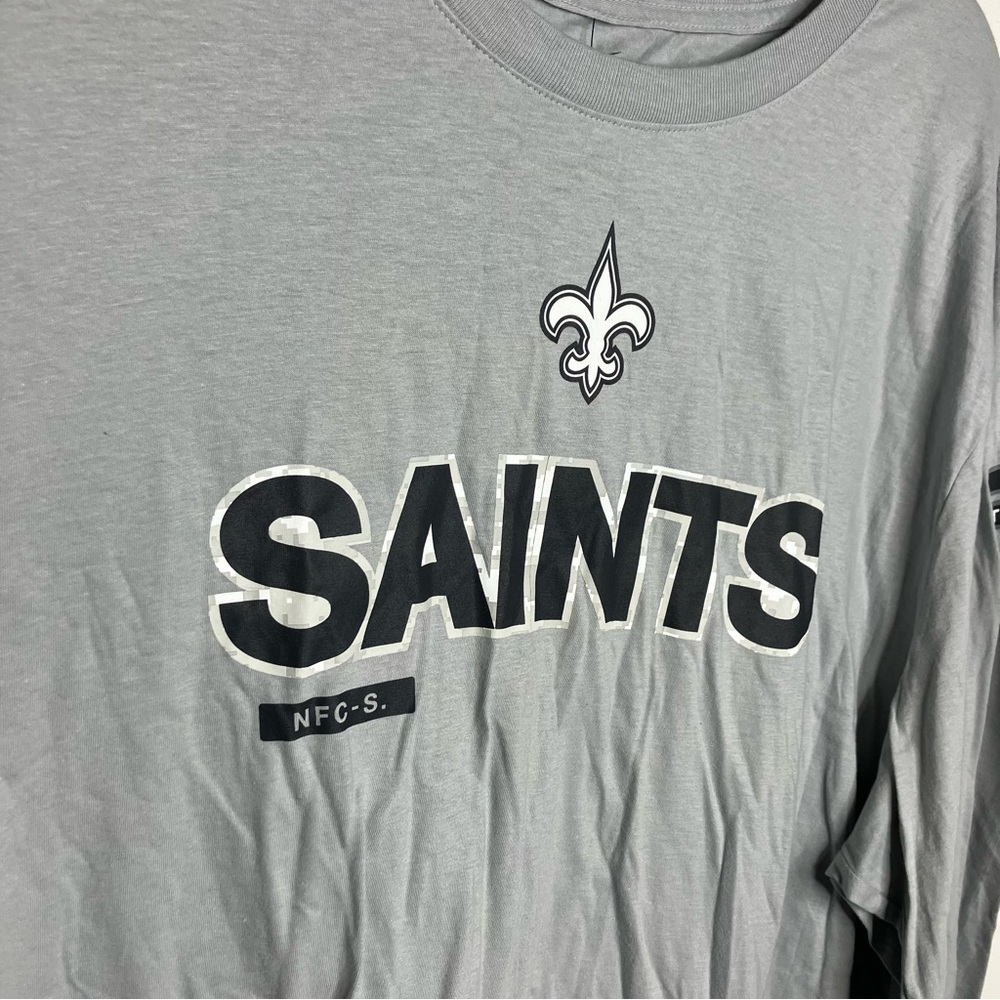 Nike NFL New Orleans Saints football t-shirt salute to service men's size 3XL - Picture 3 of 9